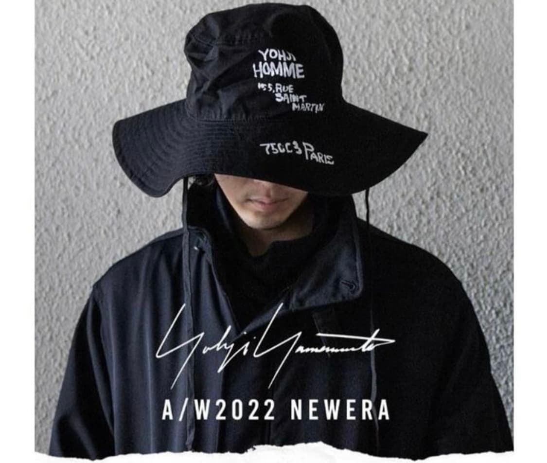 요지야마모토 뿌르 옴므 2022aw 뉴에라 버킷햇 상품이미지1
