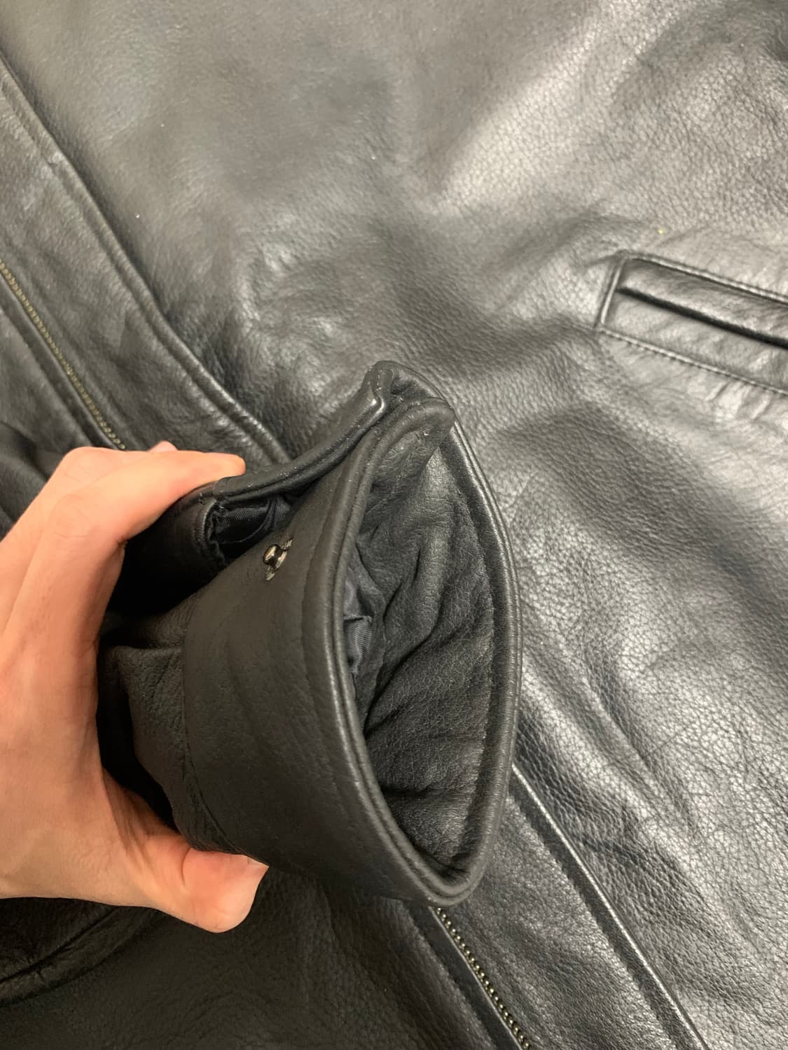 90s 소가죽 싱글자켓 상품이미지2