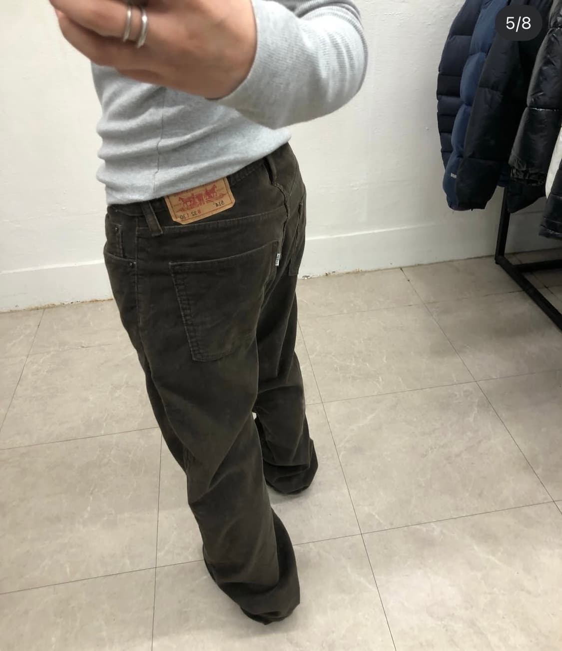 리바이스 레귤러핏 브라운 코듀로이 팬츠 상품이미지4