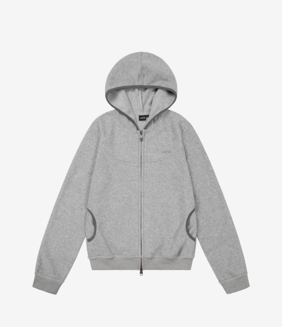 아캄 Incision Terry Zip-Up Hoodie (Gray)  상품이미지1