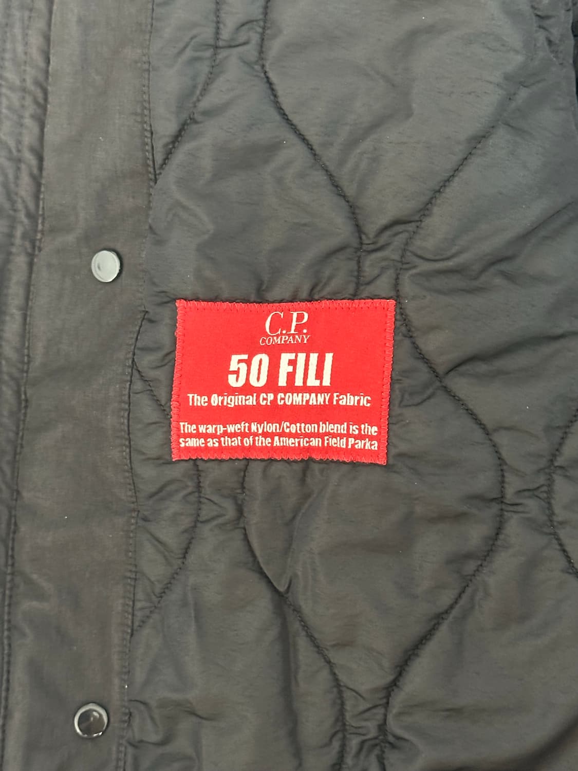 Cp컴퍼니 50fili 비와이 고글자켓 48(100) 블랙 상품이미지2