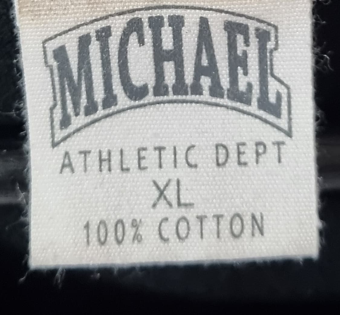 XL ) MICHAEL 미카엘 블랙 빈티지 락티 반팔티 상품이미지3