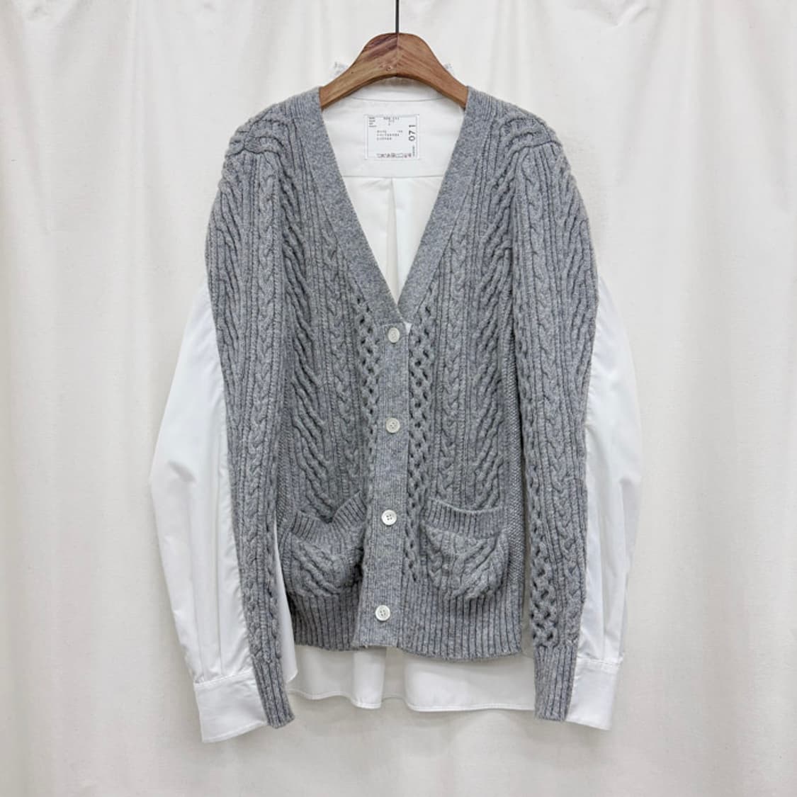사카이 셔츠 니트 가디건 상품이미지1