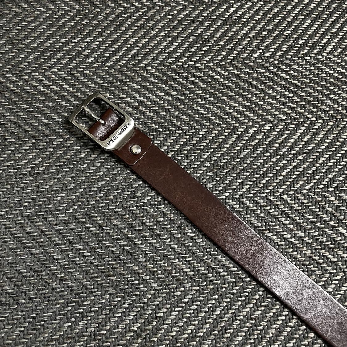 돌체앤가바나 빈티지 브라운 레더 벨트y 4857 상품이미지2