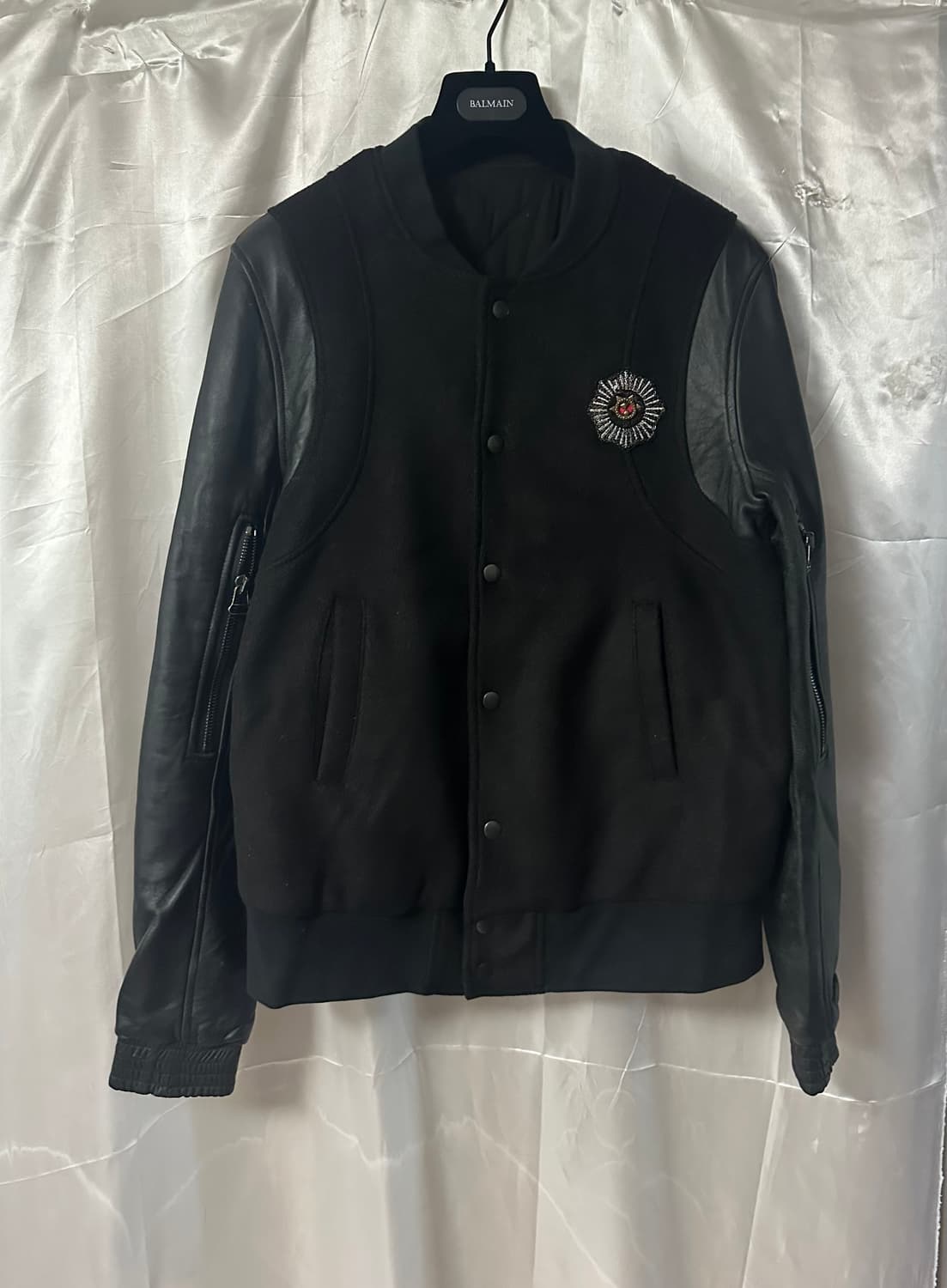 발망 SS10 레더 바시티 자켓 상품이미지2