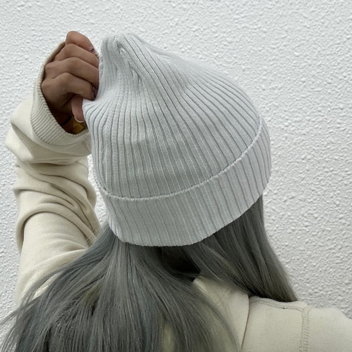 슈프림 박스로고 화이트 비니 상품이미지2