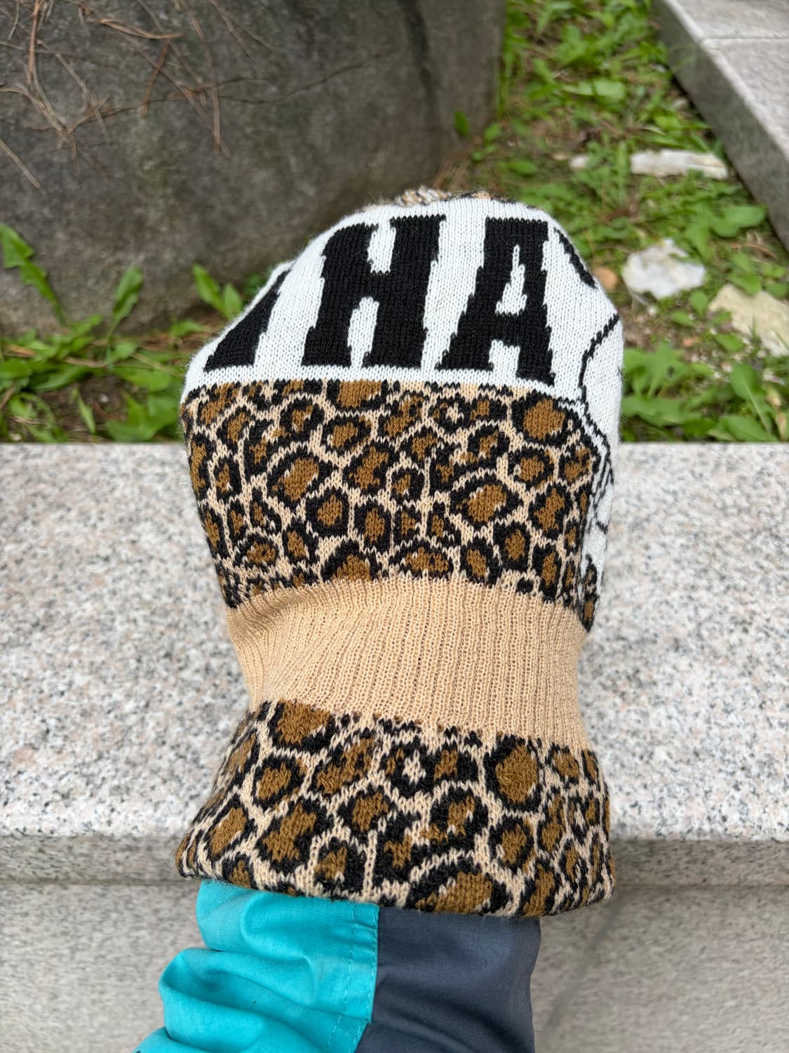 (deadstock) Vtg 빈티지 레오파드 울 비니 (Japan) 상품이미지6
