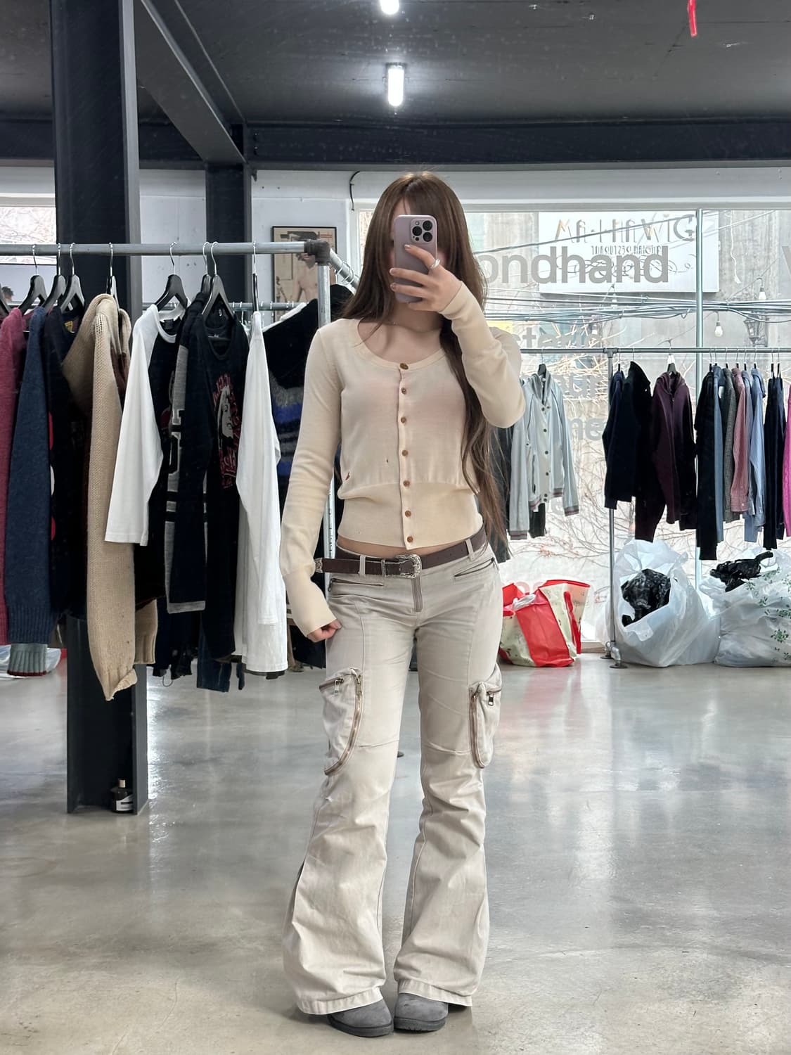 비비안웨스트우드 레드라벨 자수 울 가디건 상품이미지2