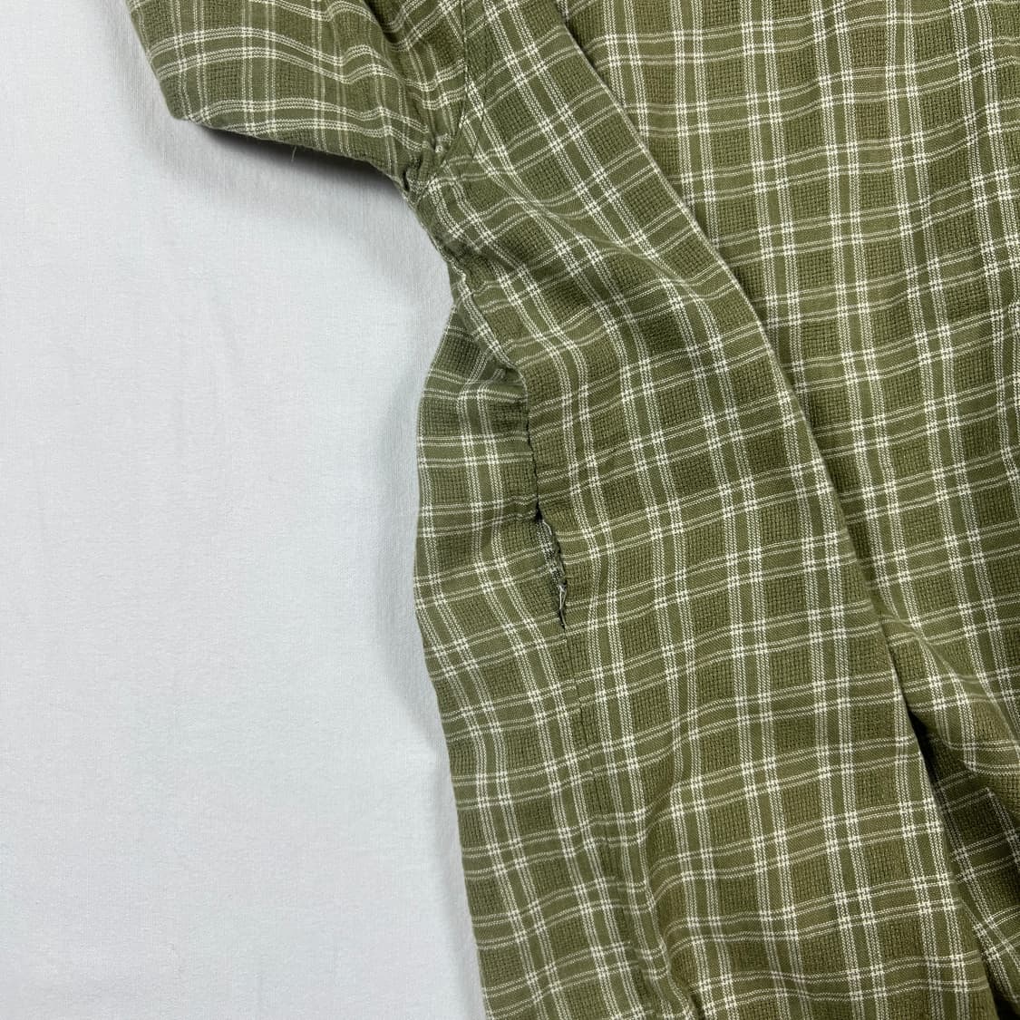 90‘s 스투시 stussy 포켓 체크 반팔셔츠 남방 상품이미지5