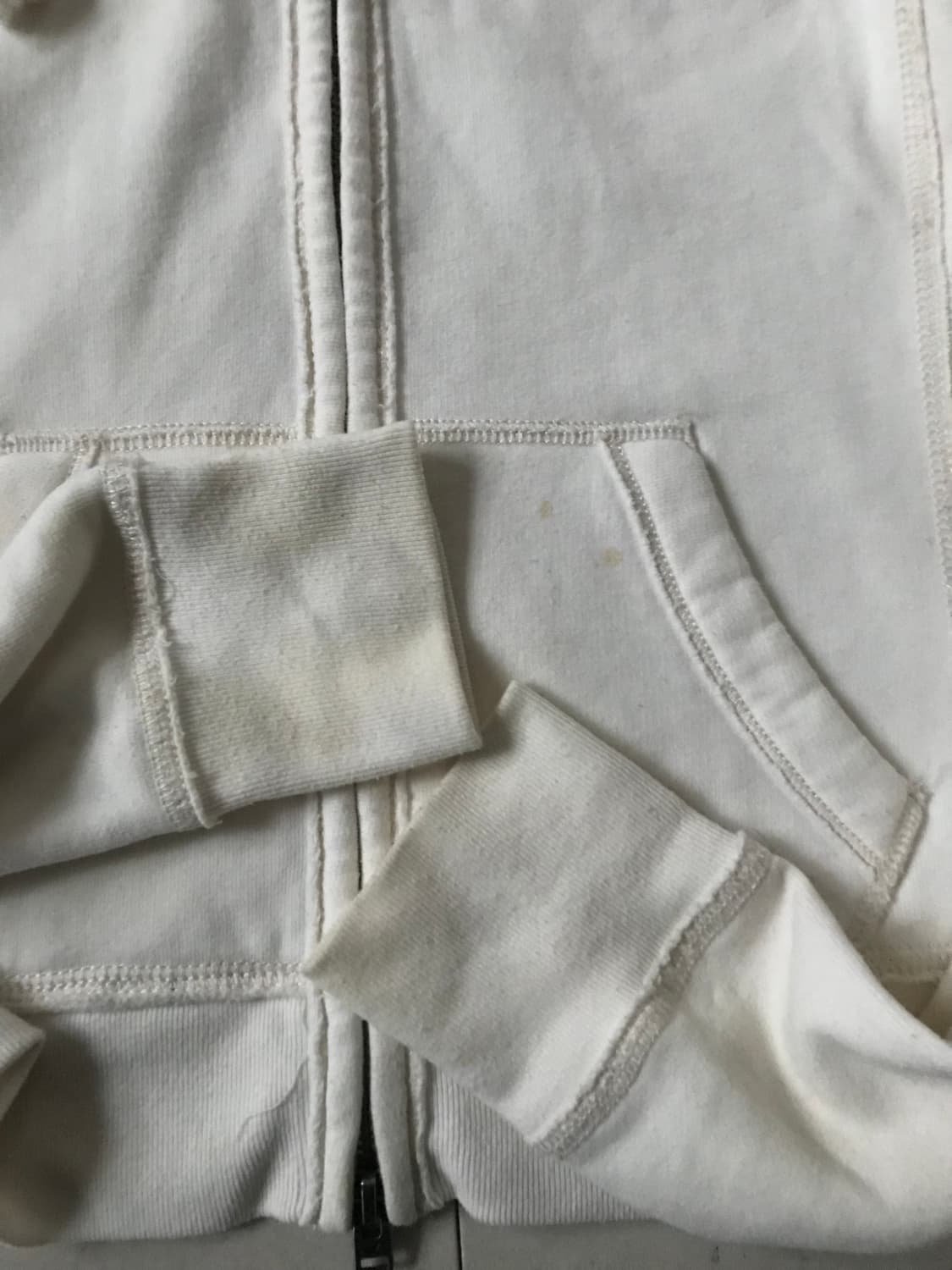 홀리스터 화이트 딱붙핏 후드집업 상품이미지8