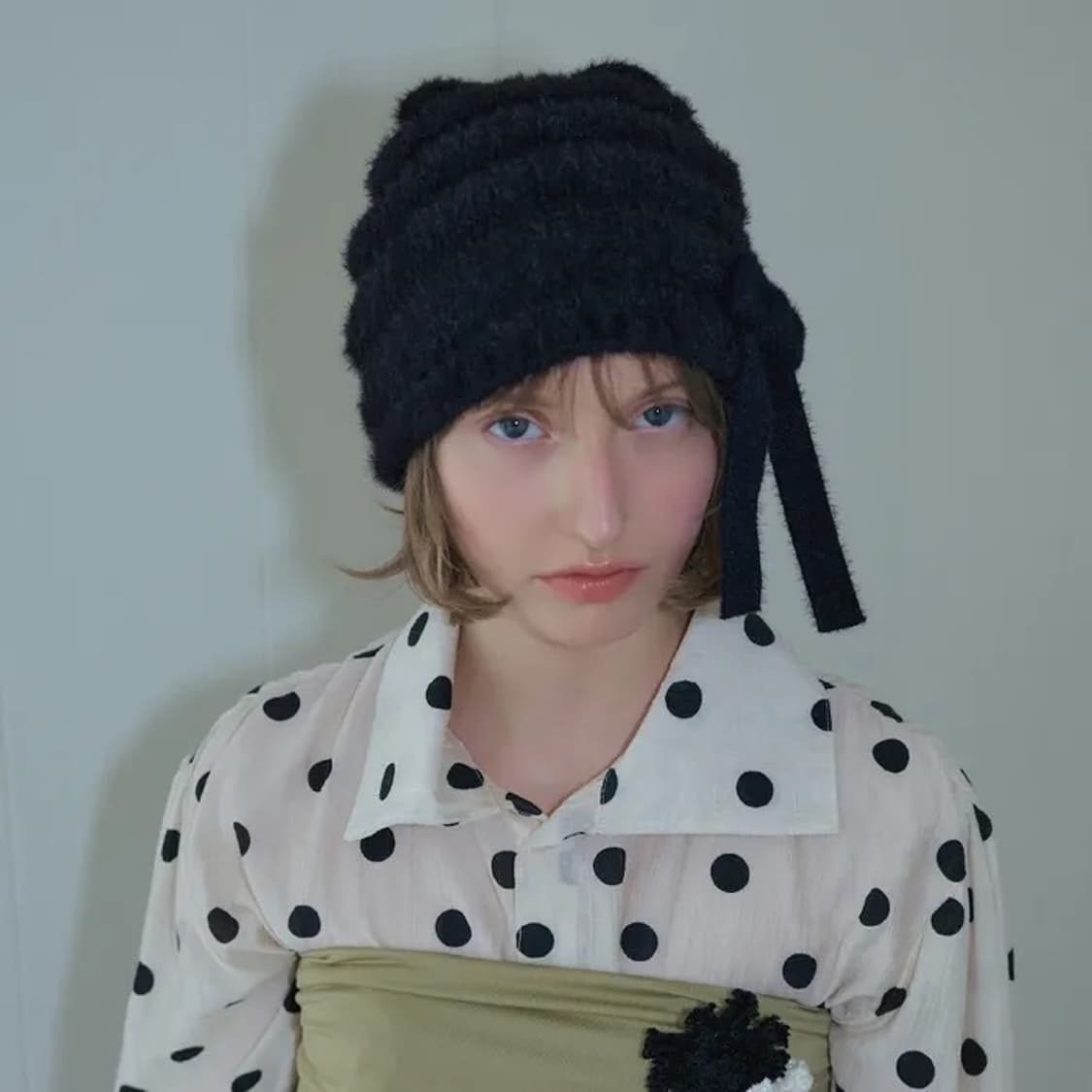 리본 보우 비니 상품이미지2