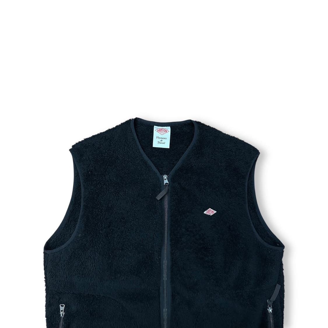 단톤 플리스 집업 조끼 상품이미지2