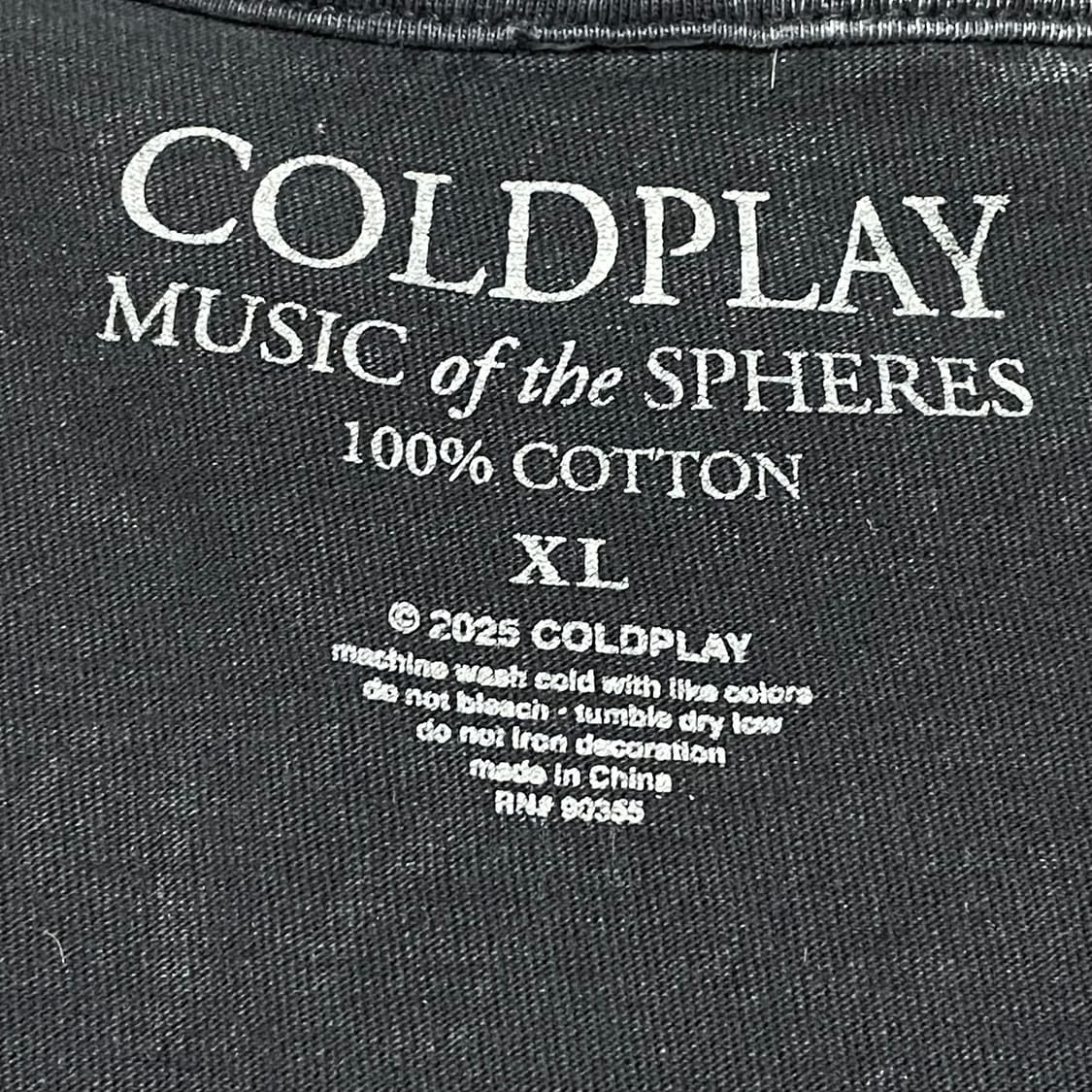 [XL] 콜드플레이 Alien Radio 워싱 반팔 티셔츠 상품이미지2