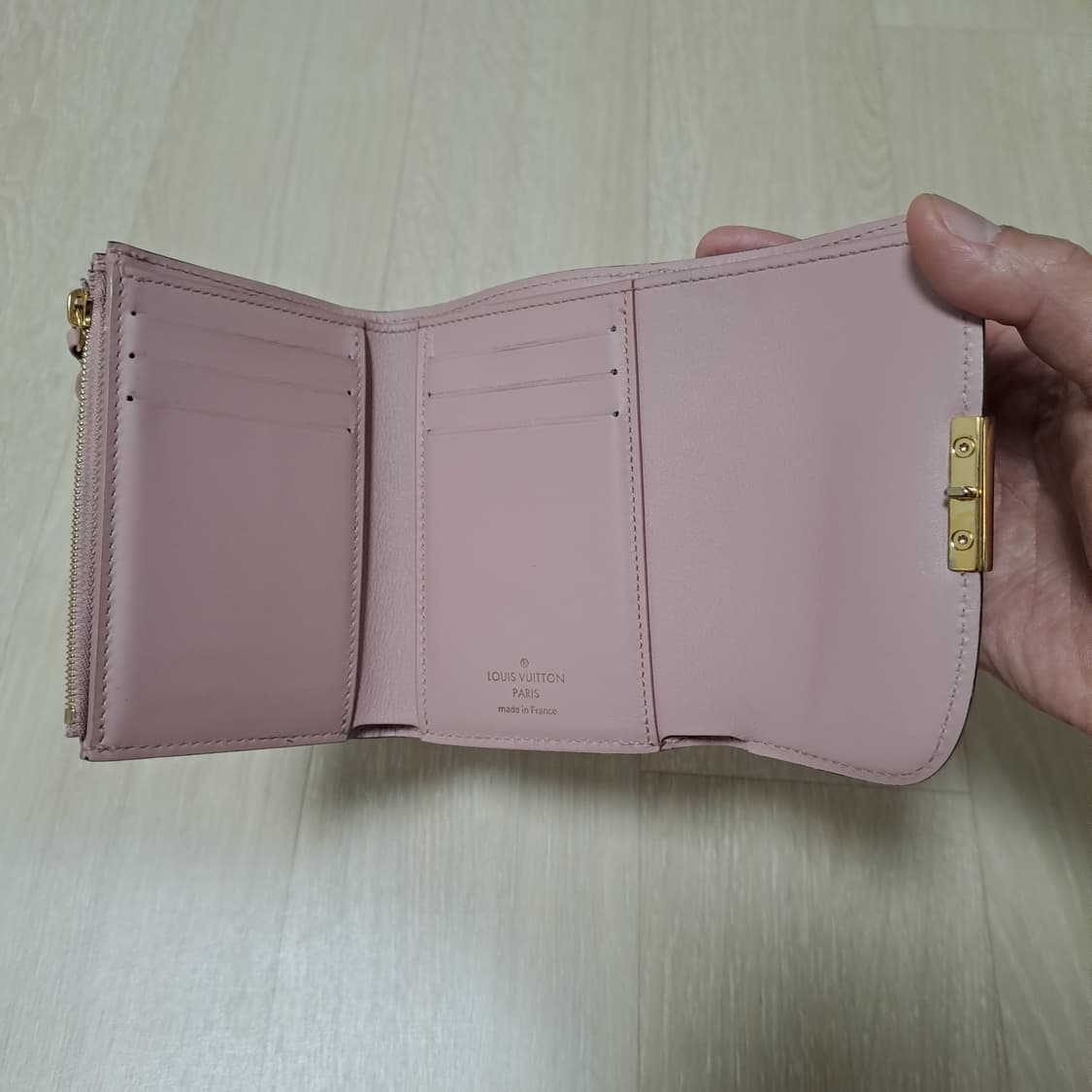 [100%/정품] 루이비통 다미에 에벤 핑크 반지갑, 루이비통지갑 상품이미지5