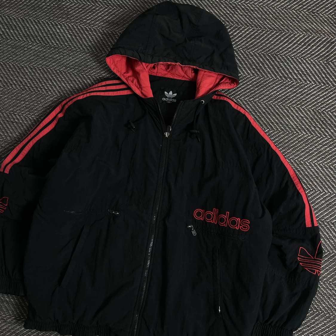 00s 아디다스 빅로고 올드스쿨 박시핏 누빔 점퍼 자켓 y 2873 상품이미지1