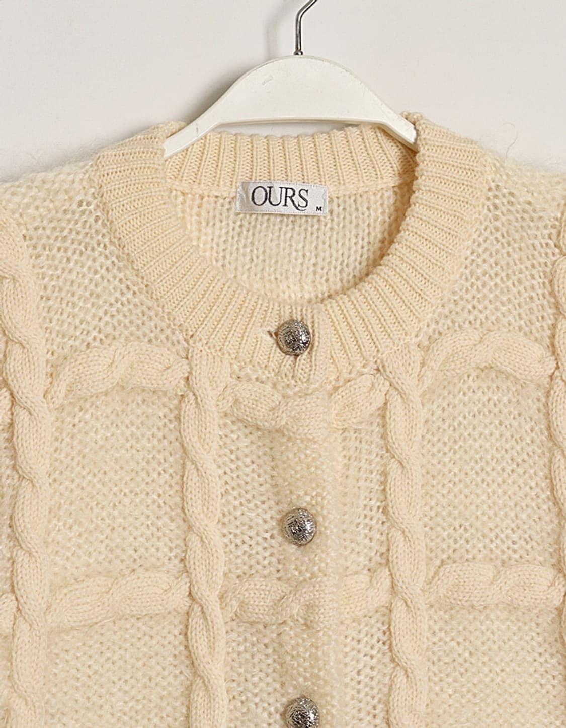 OURS Cable Wool Cardigan 상품이미지3