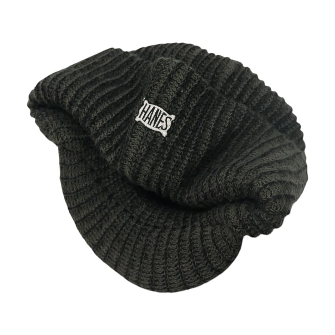 Hanes 헤인즈 90s 재팬 빈티지 차콜 립 니트 바이저 비니 (F) 상품이미지1