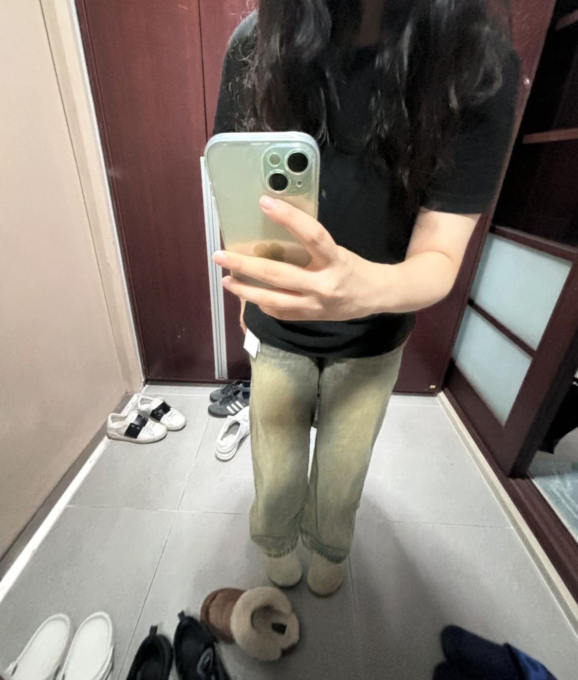 어반드레스 빈티지 와이드 데님 팬츠 상품이미지4