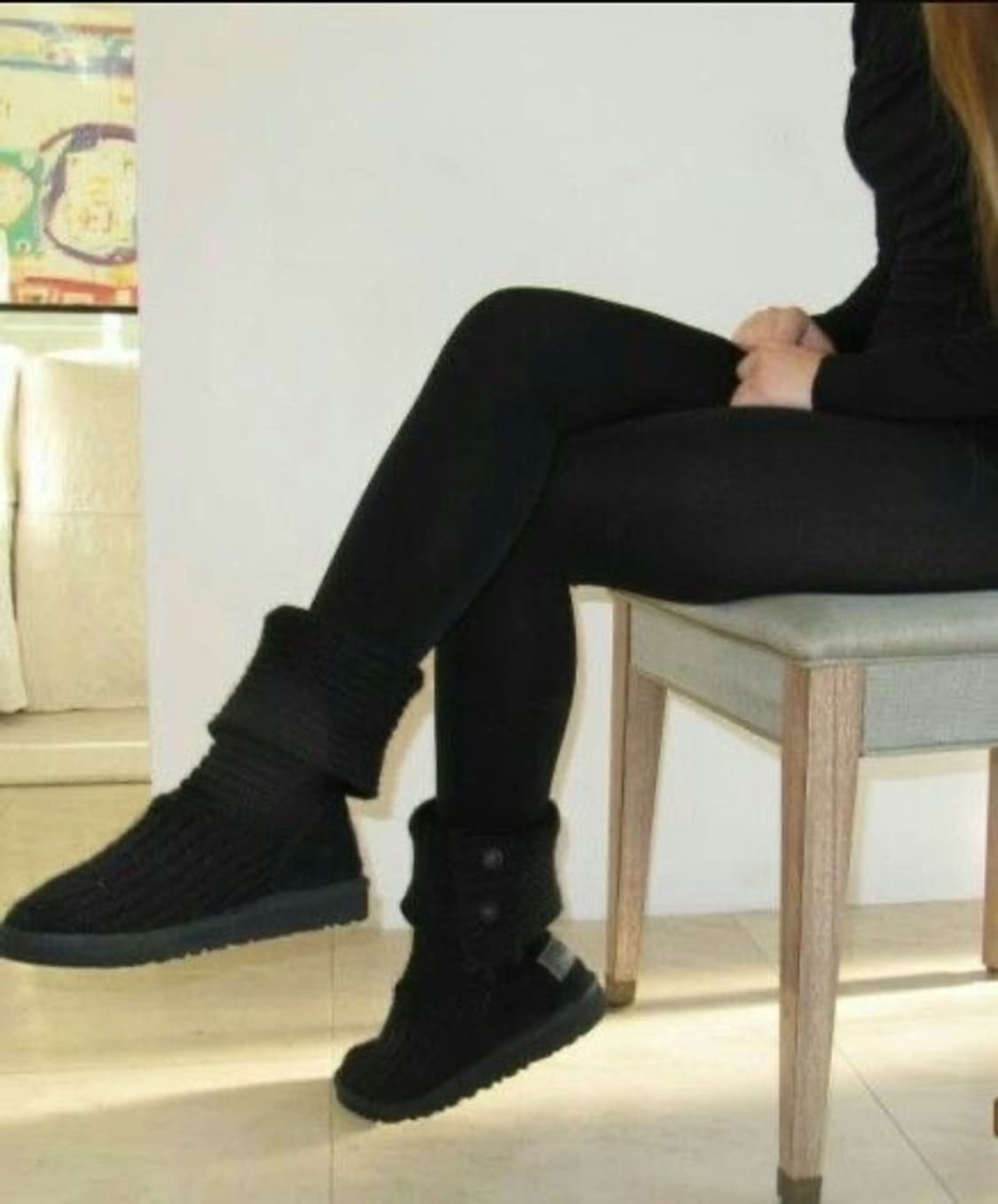 어그 니트부츠 블랙 새상품 풀박 상품이미지7