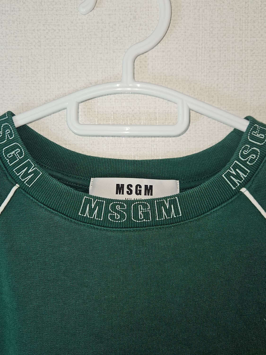 MSGM 밀라노 넥라인 맨투맨 스웻셔츠 라운드넥 남성 L 상품이미지3