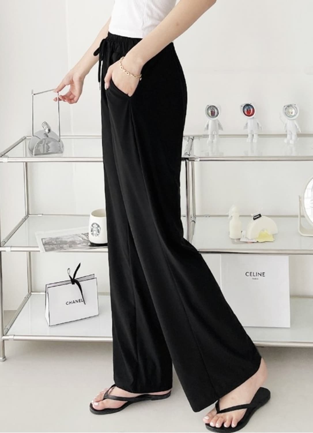 아이스 쿨링 썸머 밴딩 팬츠 상품이미지3