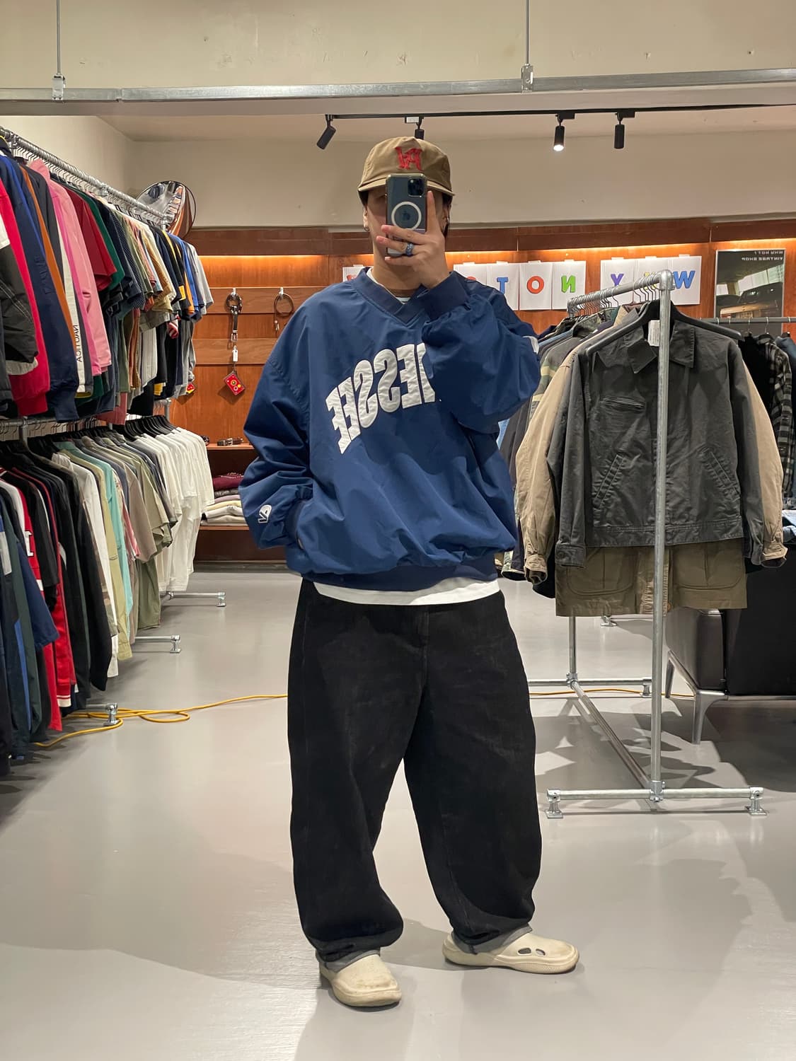 빈티지 바람막이 웜업   상품이미지6