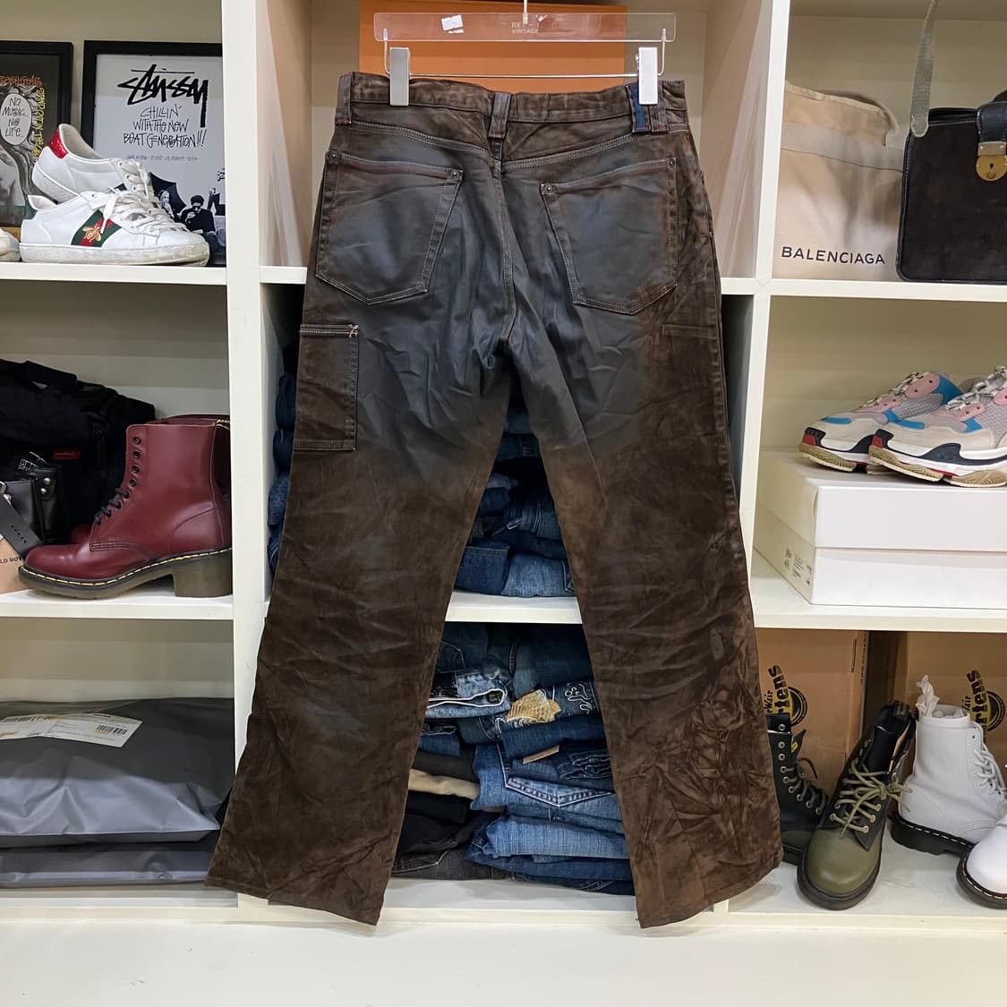 보이콧 워싱 브라운 데님 팬츠 3 상품이미지3