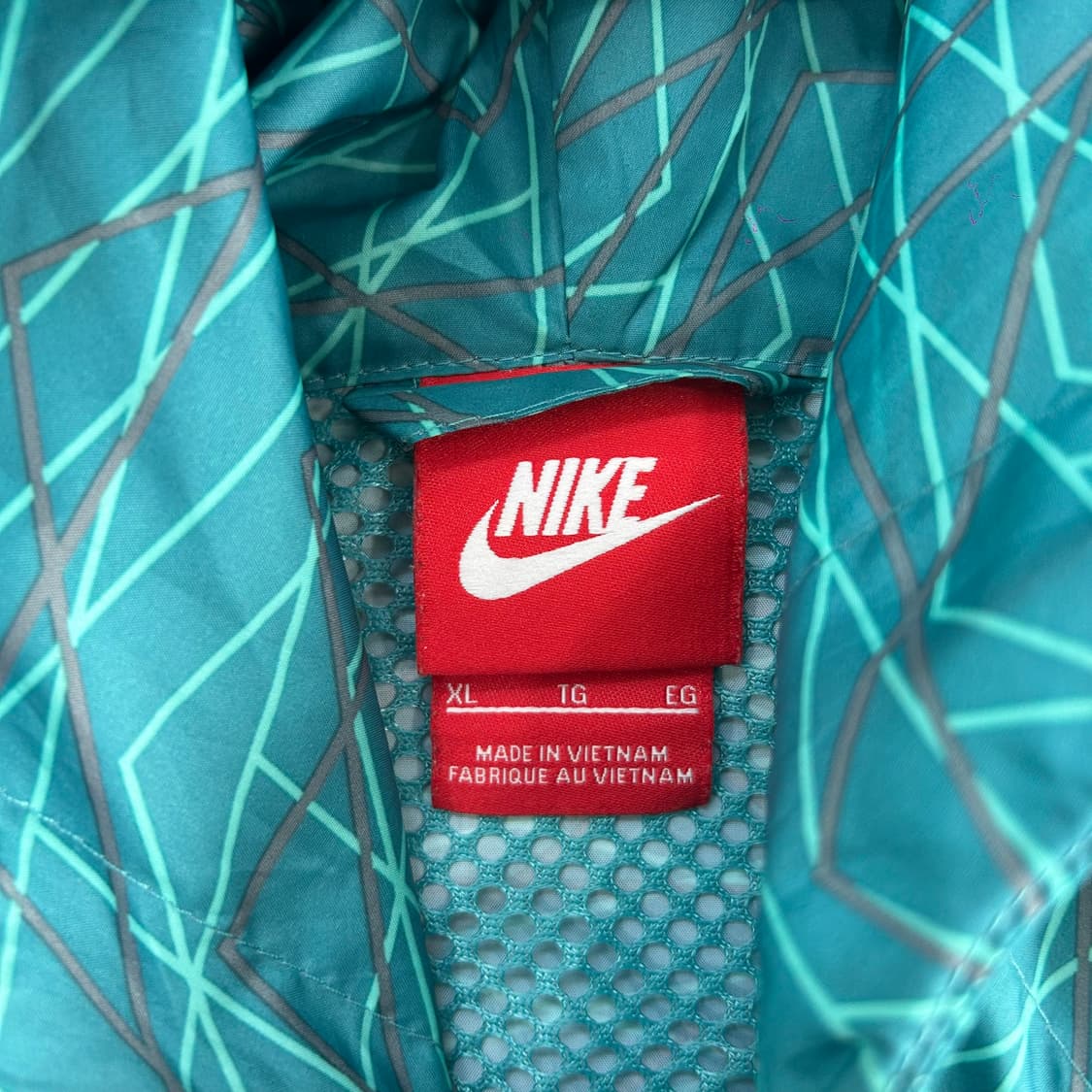 Nike 나이키 그린 패턴 바람막이 상품이미지5