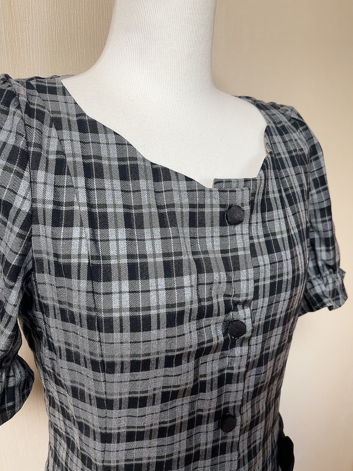 vintage check ops 상품이미지4