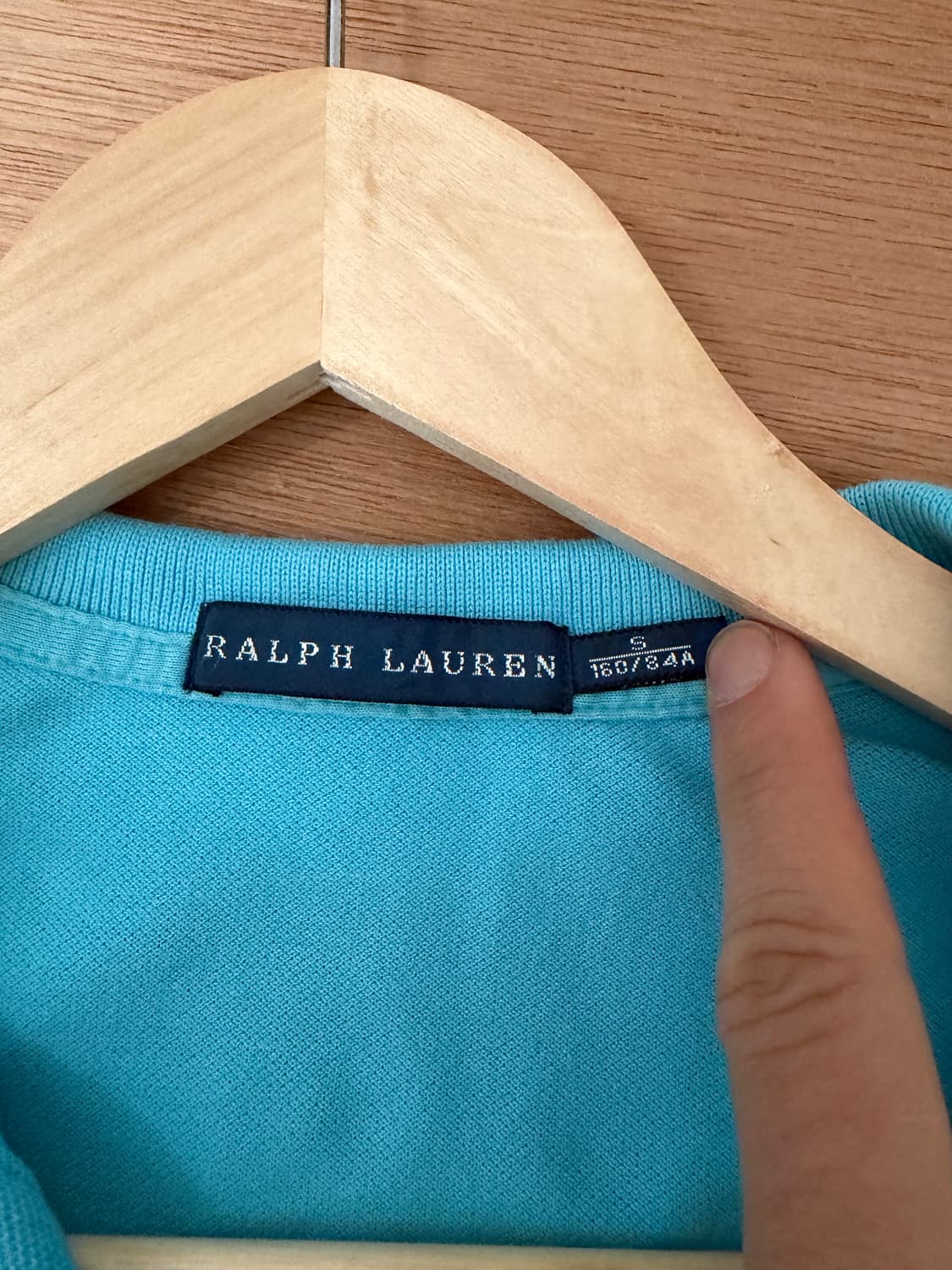 Ralph Lauren 슬림핏 블루 폴로 티셔츠 상품이미지4