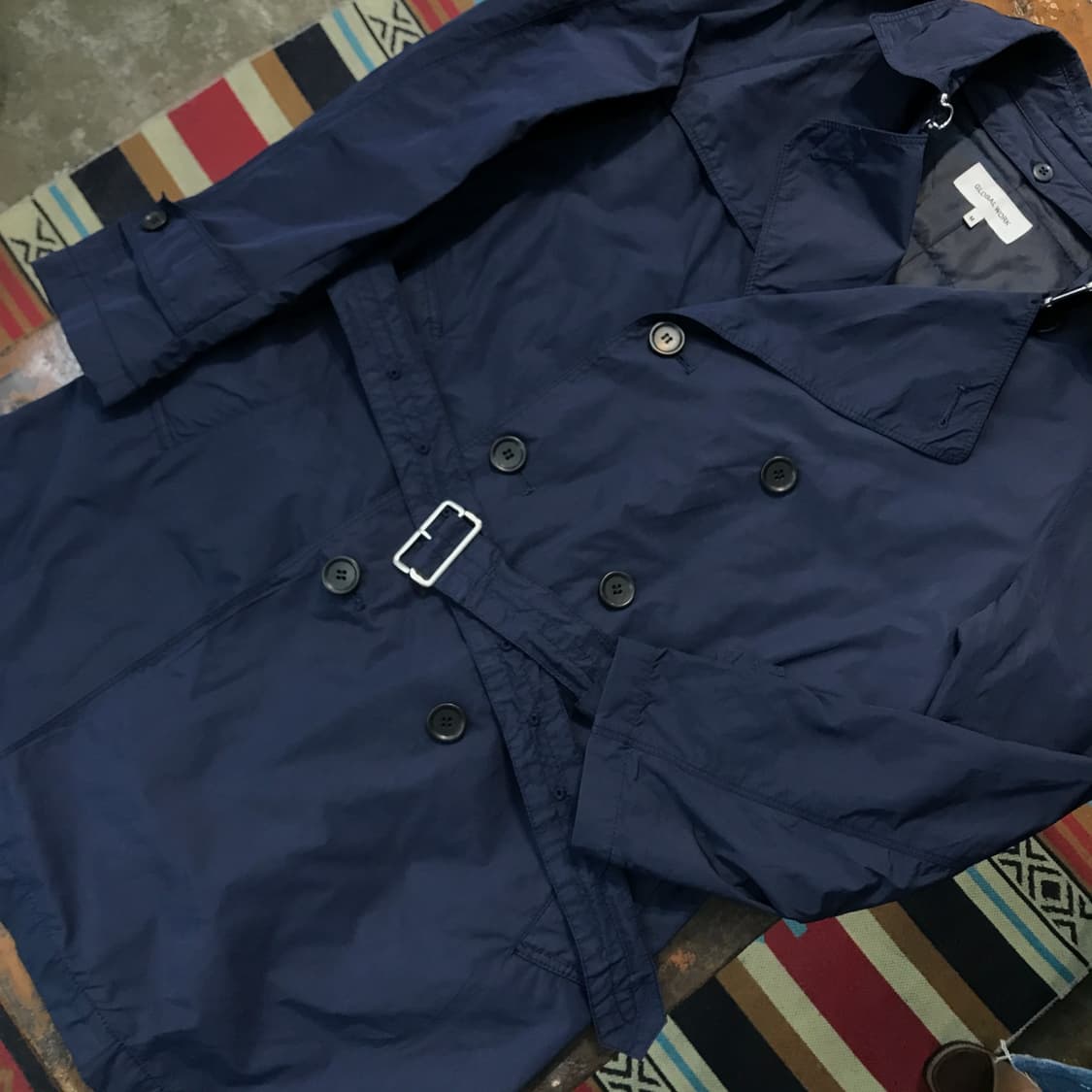 글로벌워크 네이비 트렌치 코트 내피포함 남성 102 여성 프리사이즈 상품이미지4