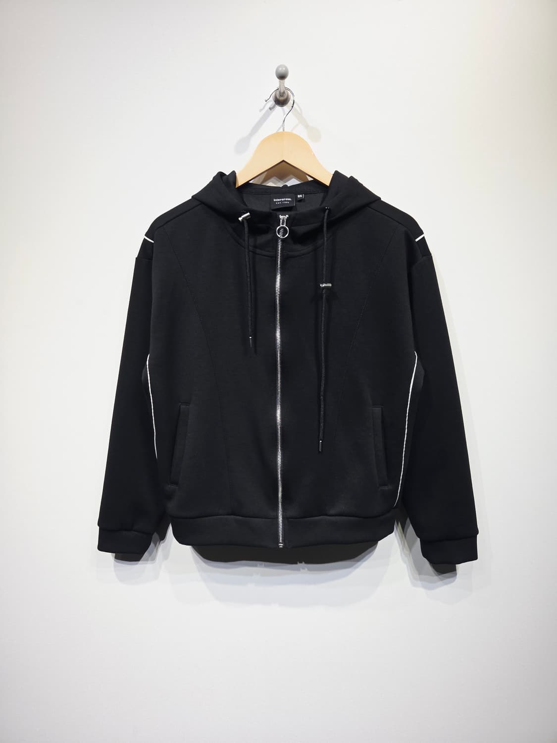 인터크루(intercrew) 오링 지퍼 배색 후드 집업 상품이미지2