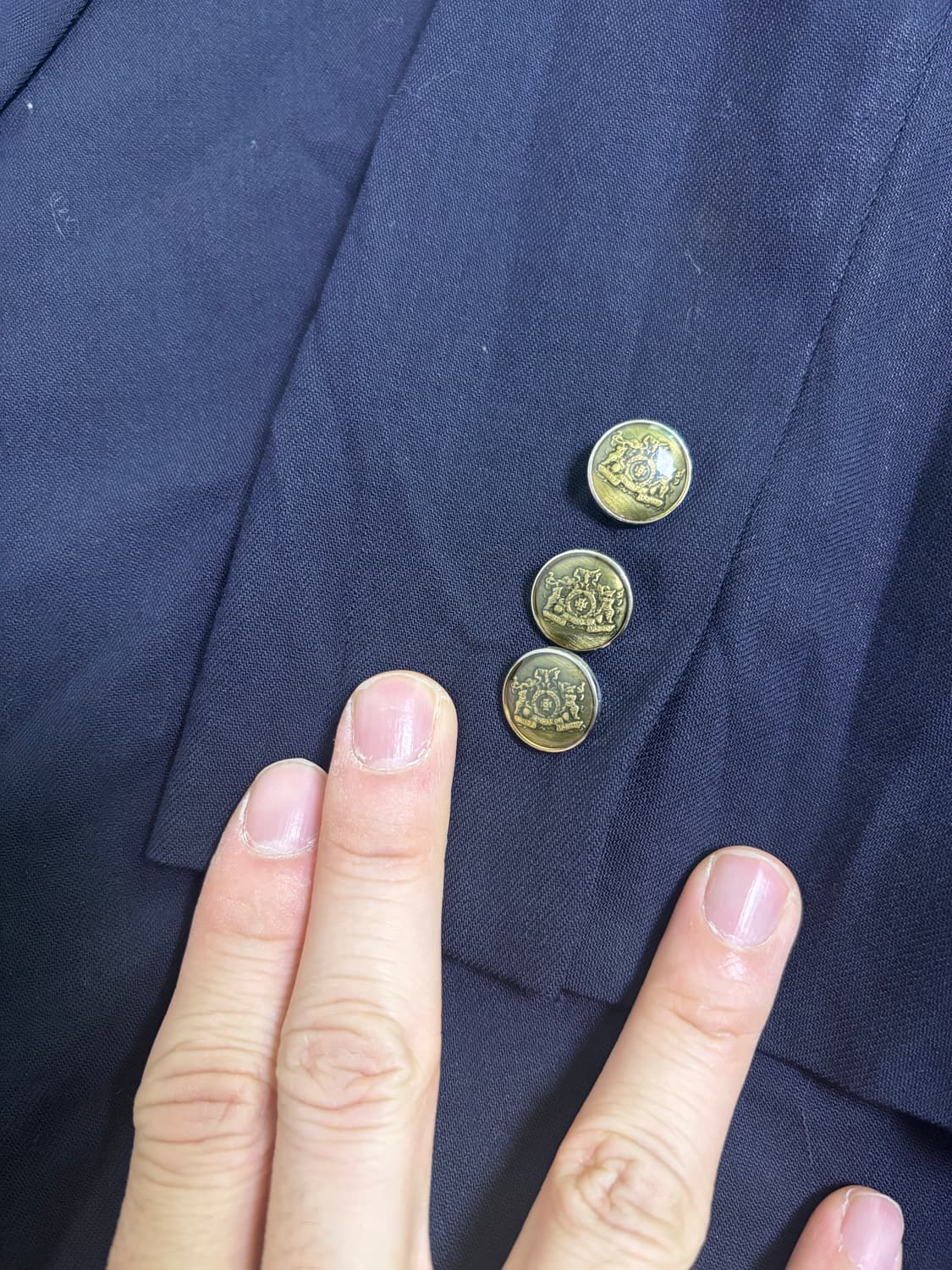 일제 FARIANI 금장 더블 블레이저 사이즈 105-110 상품이미지3