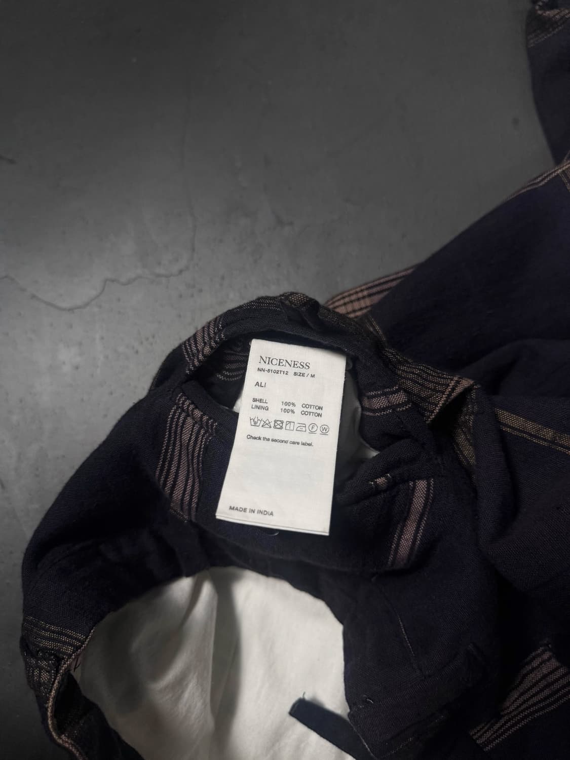 NICENESS ALI Khadi Checked Trousers 상품이미지7