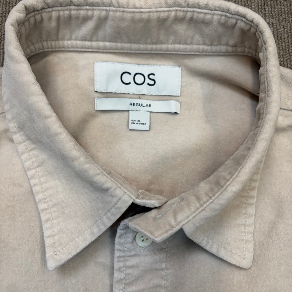 cos 코스 스웨이드 레귤러핏 셔츠 xl 상품이미지2