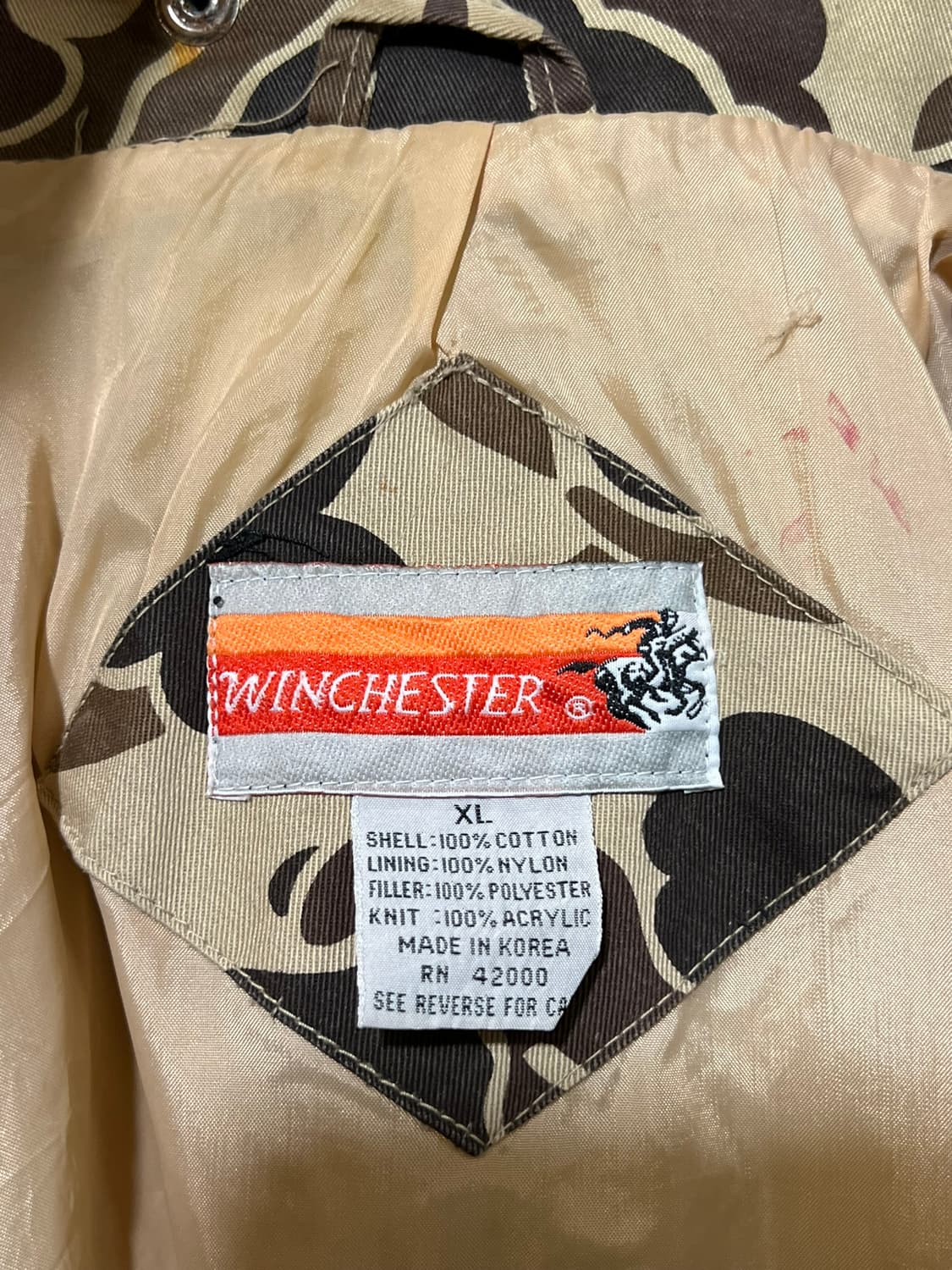 80s [XL] 올드 윈체스터 카모 헌팅 자켓 상품이미지6