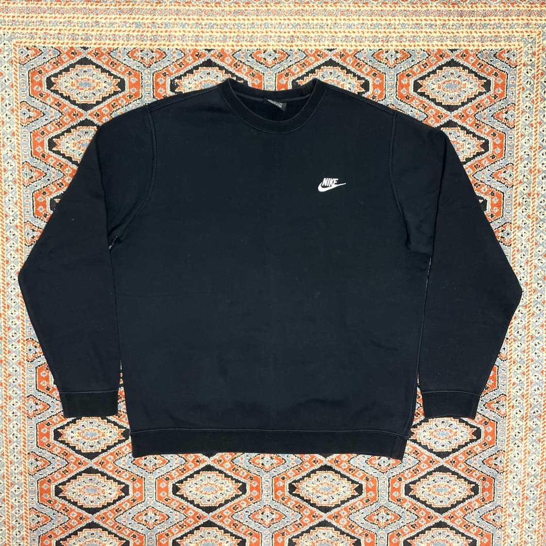 나이키 스펠로고 블랙 기모 맨투맨 남성XXL 상품이미지1