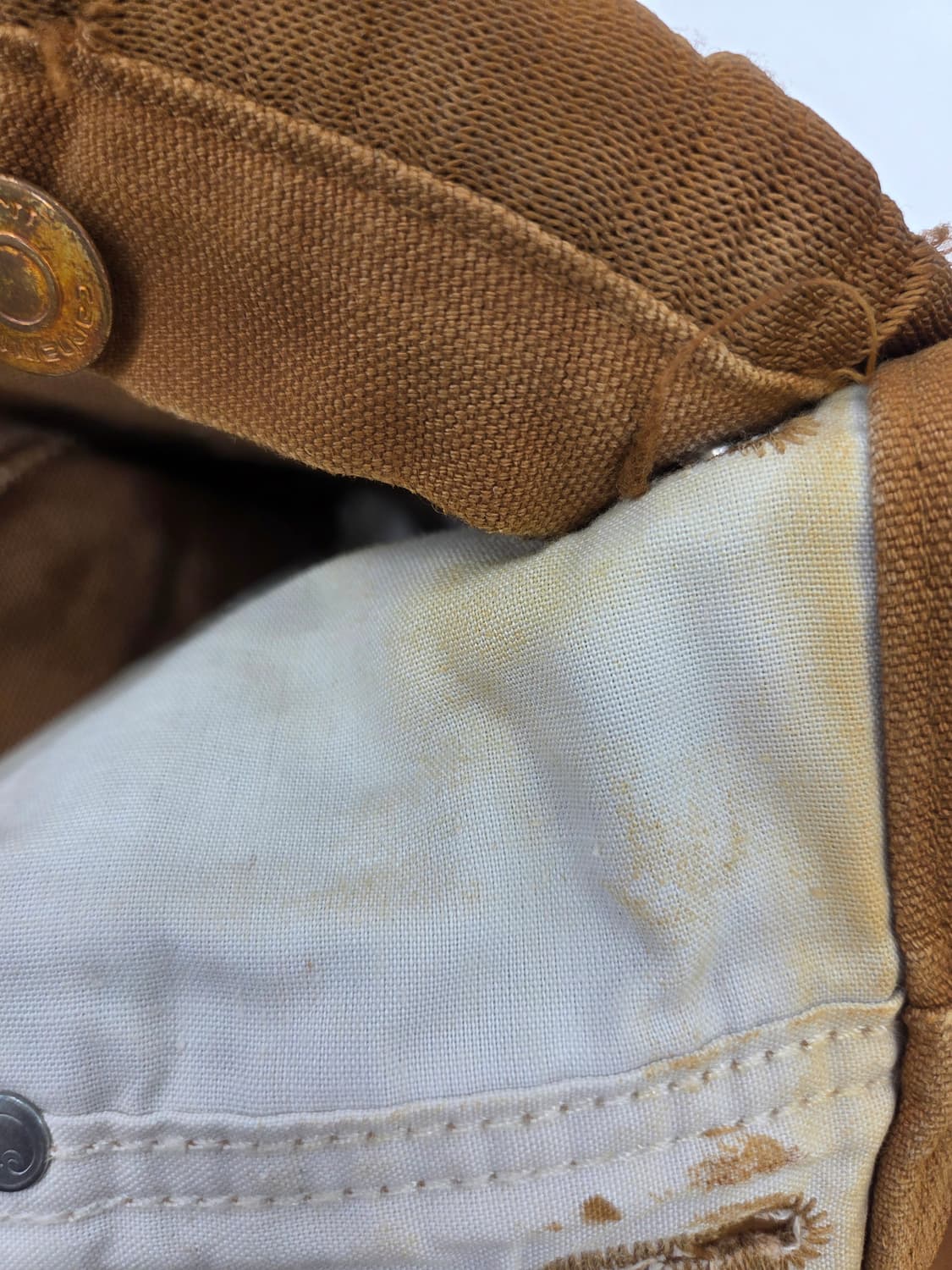 34 칼하트 더블니 브라운 오버롤 상품이미지10