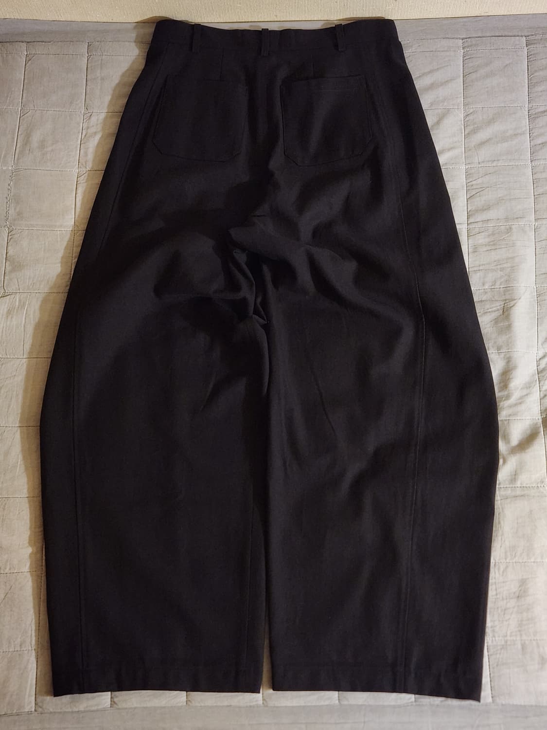 비긴202 코튼 도비 팬츠 워시드 블랙 2size 상품이미지3