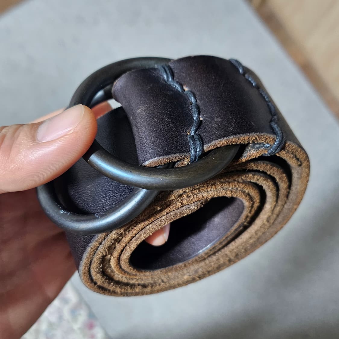 데님앤서플라이 랄프로렌 링 레더 벨트.폴로 POLO 상품이미지1