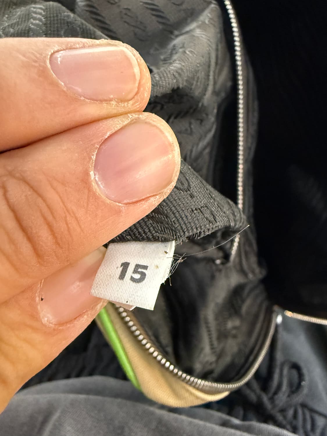 프라다 정품 바울레토 토트백 베이지/라임 상품이미지8