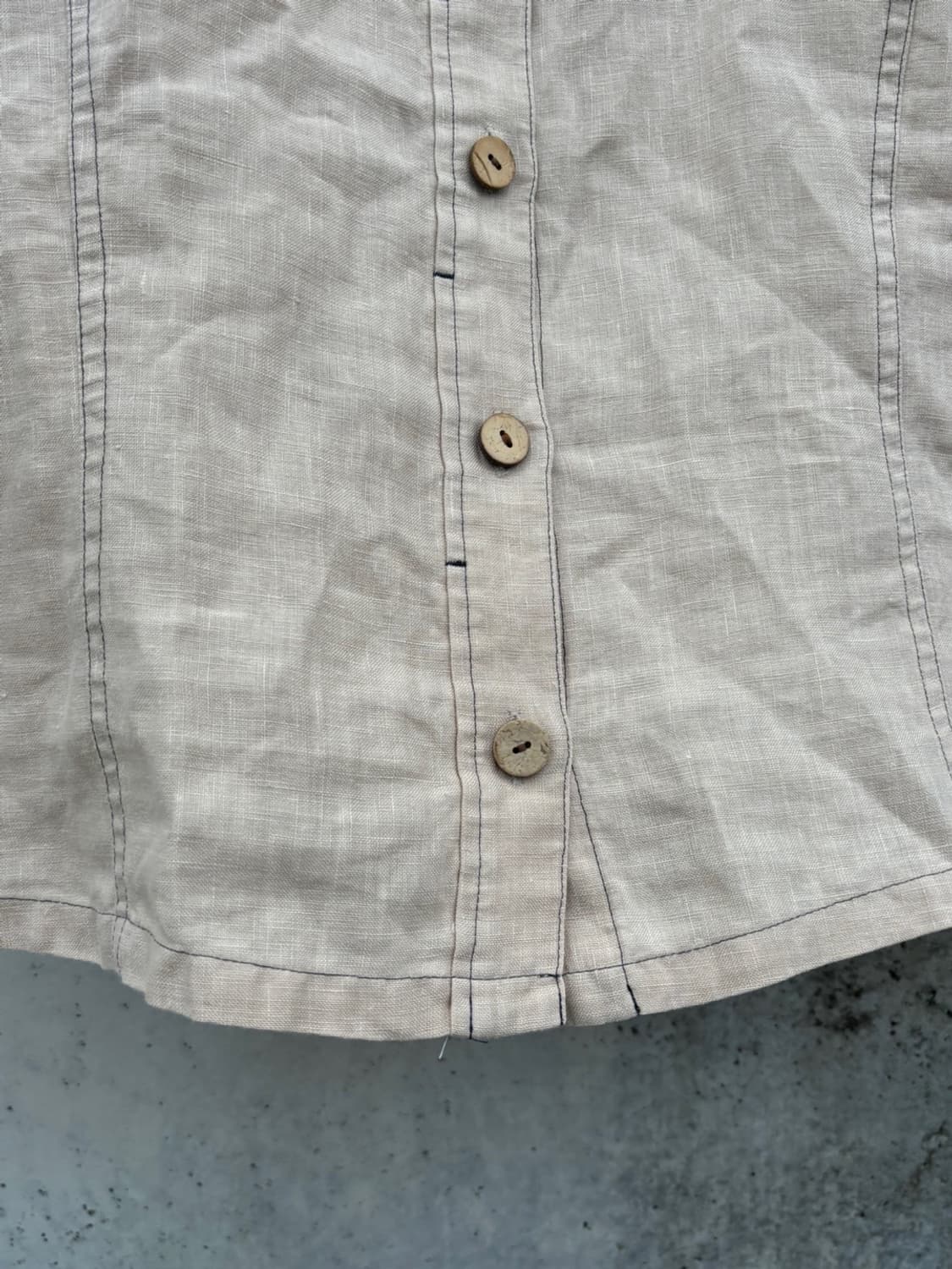 Japanese Beige Button Vest 상품이미지7