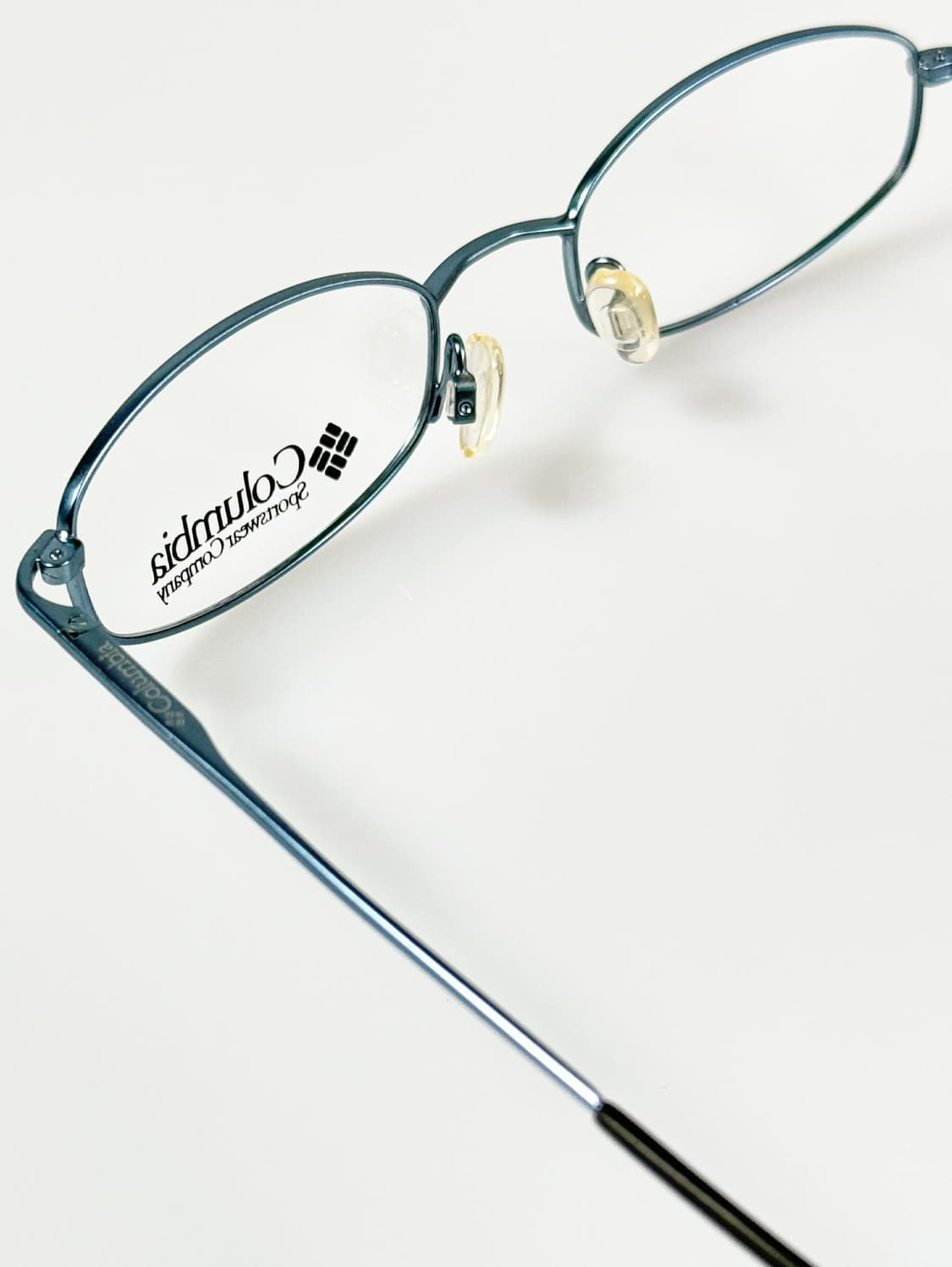 90s 컬럼비아 블루 슬림 오벌 메탈 빈티지 안경 상품이미지6