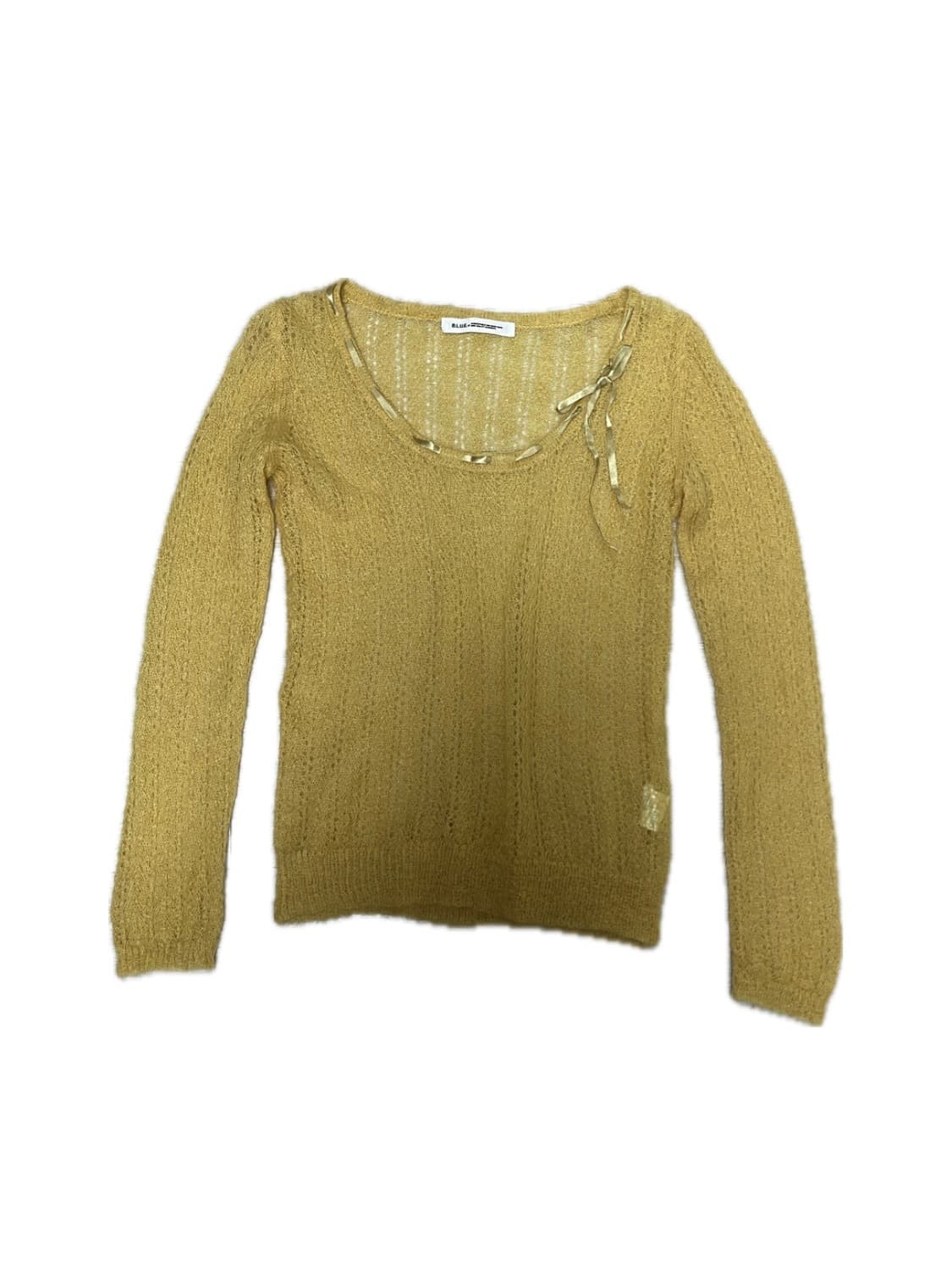 일본 빈티지 노란색 니트 상품이미지1