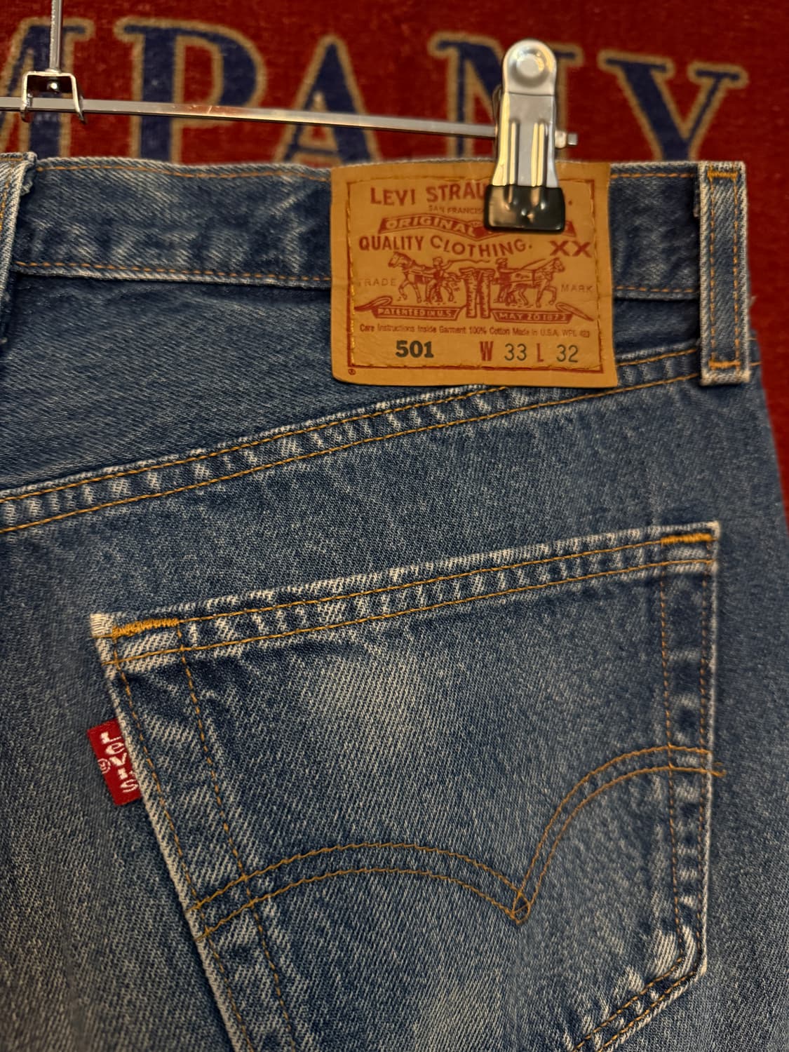 USA🇺🇸 리바이스 501 데님팬츠 33/32 상품이미지5