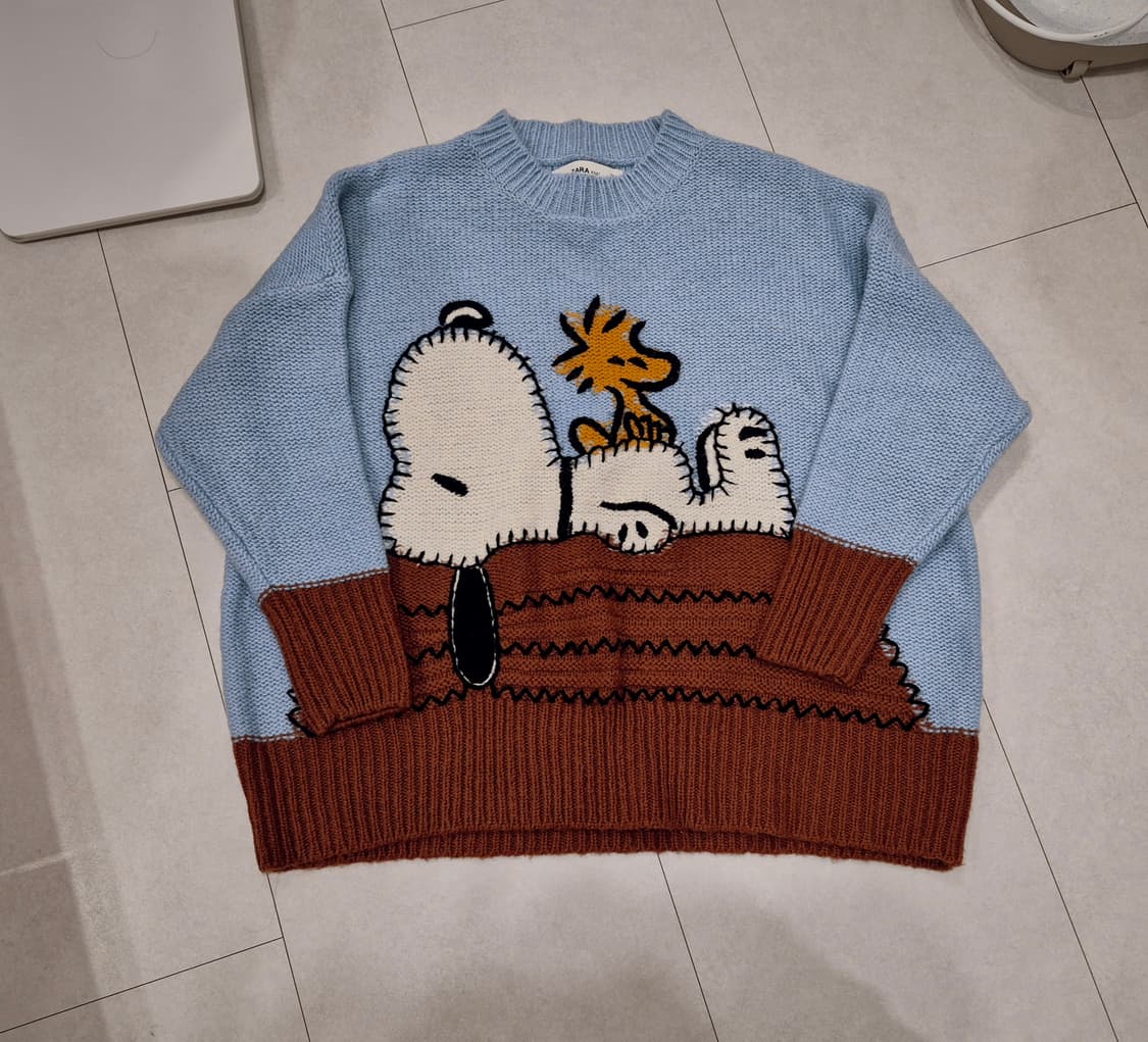 자라 ZARA × PEANUTS 스누피 니트(단종) 상품이미지5