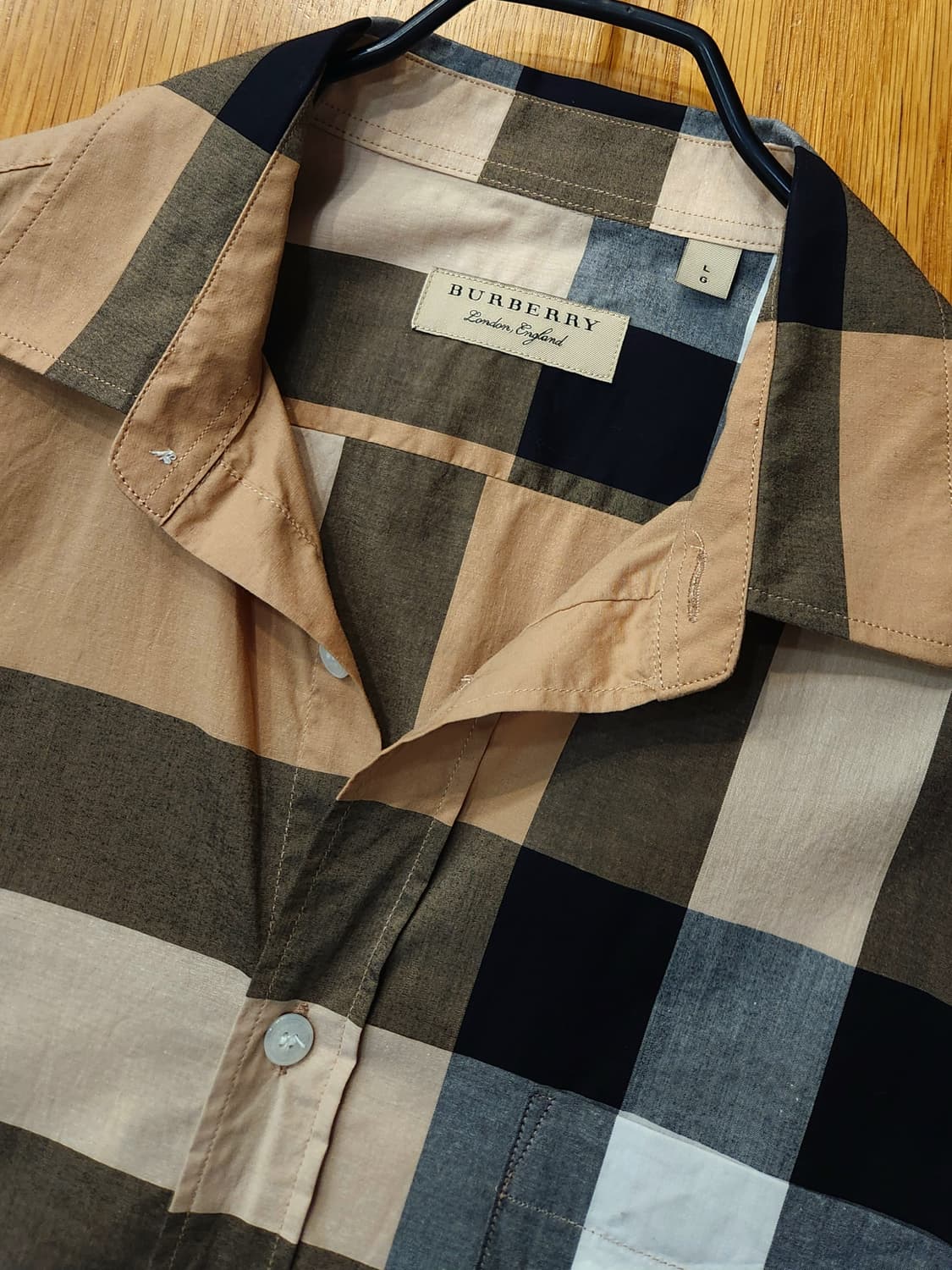 버버리 아카이브 코튼 체크셔츠 상품이미지5