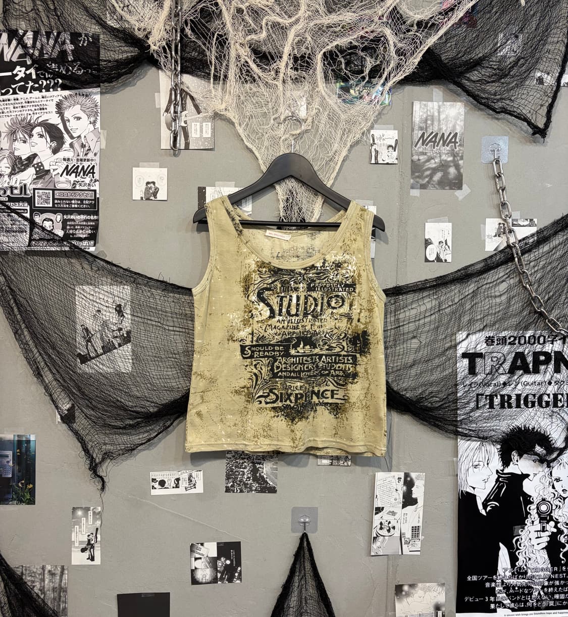 Gothic Grunge cubic detail sleeveless 상품이미지4