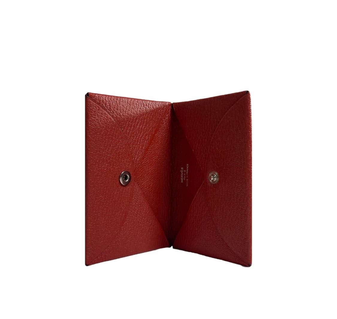 [OS] 에르메스 칼비 카드 홀더 명함 지갑 루즈 아쉬 상품이미지5