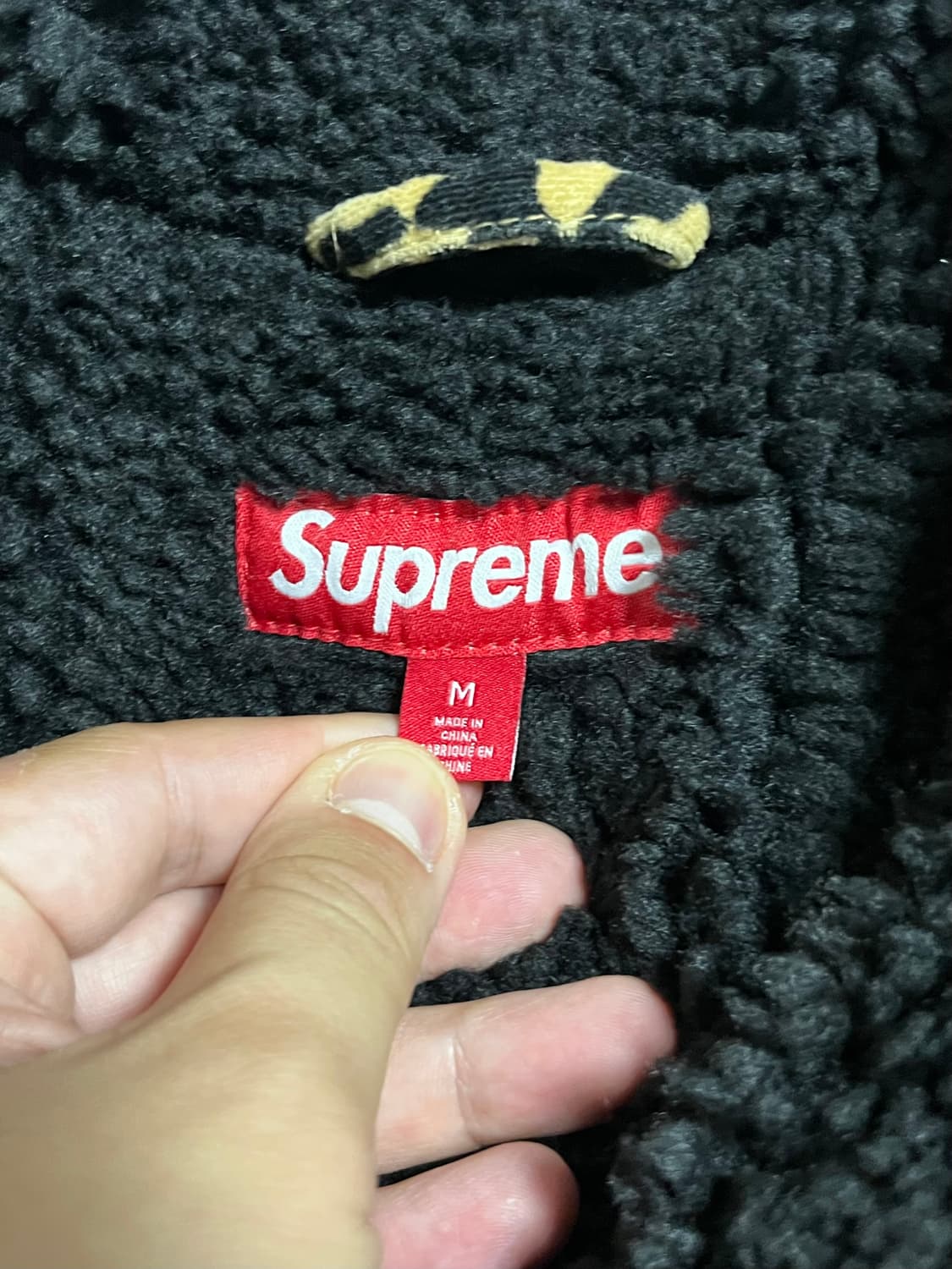 [24fw] Supreme 슈프림 레오파드 플리스 워크 자켓 M 상품이미지5